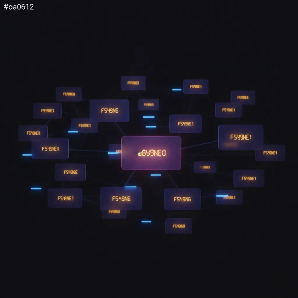 Grid of 47 dim indigo renewal contract tiles floating in dark space, amber expiry timers glowing on 34 tiles, one large silent tile at the center pulsing pink, empty blue health-score meters strung across the lattice